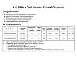 C Band 4.0~8.0GHz RF Broadband Coaxial Circulator High Isolation 36dB 100W