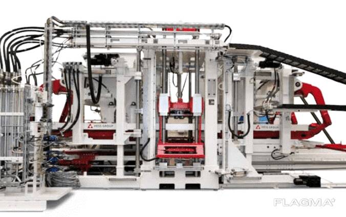 Used Hess Multimat RH 1000 block line (1200 m2), 2008.