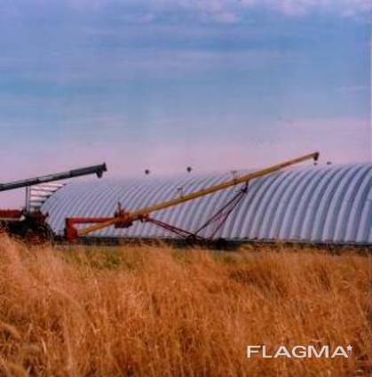 Зернохранилища напольного типа - стальные склады для зерна